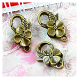 20pcs 26*15MM Charms Lobster clasp Antique bronze Plated Key chain DIY Jewelry