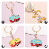 3pcs Keychain Charms Metal Key Chain Pendants Home Supplies