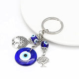 Owl Keychain Bag Charm Evil Eye Car Key Chain for Women Men