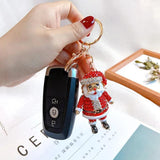 Christmas Santa Claus Keychain Lobster Buckle Charms Keyring