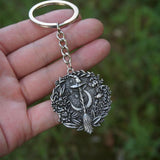 Gothic Witch's Broom Keychain Charm