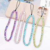 Colorful Star Beaded Keychain Acrylic Phone Pendant