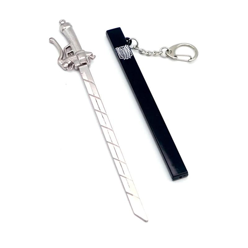 Anime Sword Men Keychain Car Key Ring Pendant llaveros