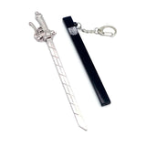 Anime Sword Men Keychain Car Key Ring Pendant llaveros