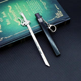 Anime Sword Men Keychain Car Key Ring Pendant llaveros