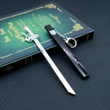 Anime Sword Men Keychain Car Key Ring Pendant llaveros