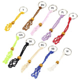 DIY Macrame String Lanyard Keychain Crystal Holder