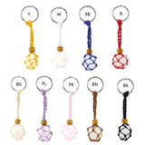 DIY Macrame String Lanyard Keychain Crystal Holder