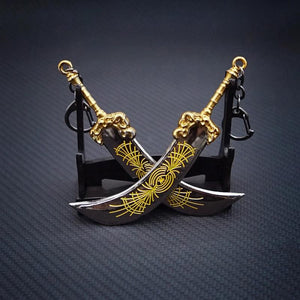 Radahn Keychain Starscourge Greatsword Key Chain Keyring Men Game Accessories
