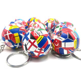 Football Pendant Keychain with 32 Countries Flag