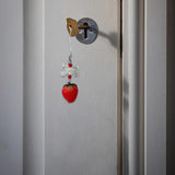 Strawberry Keychain Bowknot Phone Charm Y2K Jewelry