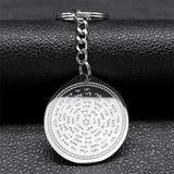 God Keychain Stainless Steel Jewish Star of David Key Ring
