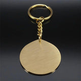 God Keychain Stainless Steel Jewish Star of David Key Ring