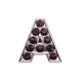 50pcs 8mm Slide Letters Charms A-Z Alloy Rhinestone Alphabet for DIY Bracelet