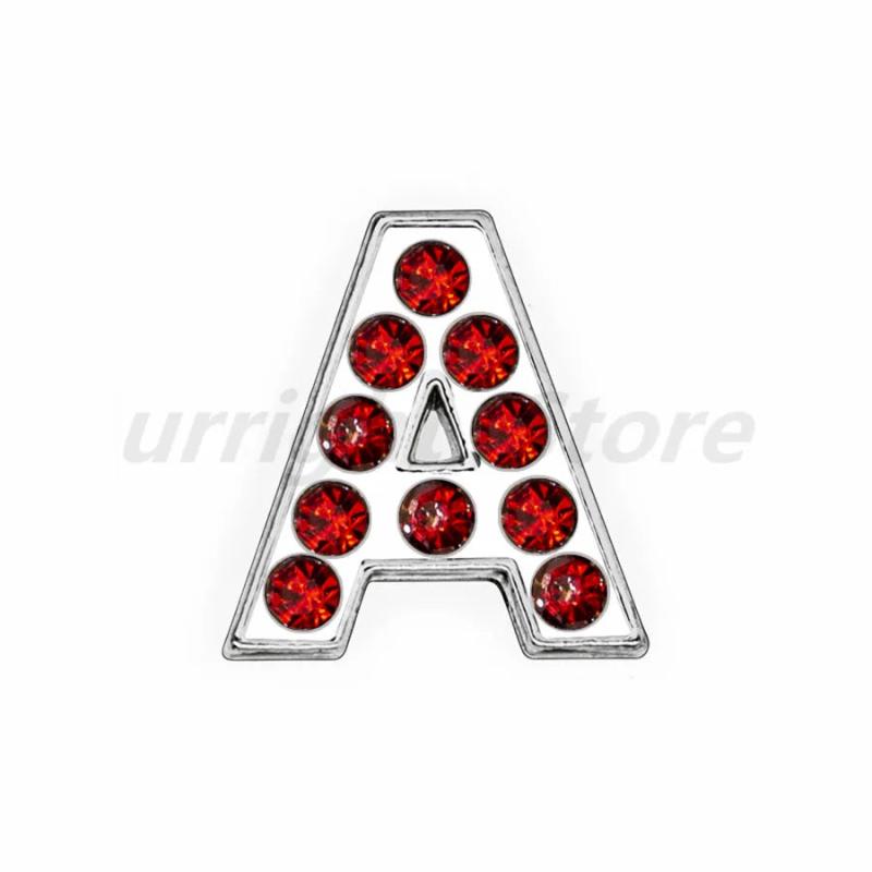 Alloy Rhinestone 50pcs 8mm Slide Letters Charms DIY Jewelry Making