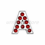 Alloy Rhinestone 50pcs 8mm Slide Letters Charms DIY Jewelry Making