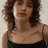 Heart Stainless Steel Pendant Drop Necklace