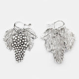 2Pcs Tibetan Silver Grape Charm Pendant for DIY Necklace Jewelry