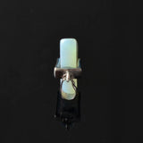 Opalite Crystal Necklace with Pearl Charm