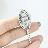6Pcs Mirror Charms Fairest of Them All Pendant For Necklace,Earring DIY