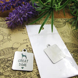 10pcs Stainless Steel Dog Lover Charms for DIY Necklace