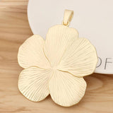 Matte Large Flower Charms Pendant 90x73mm