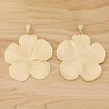 Matte Large Flower Charms Pendant 90x73mm