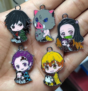10 Pcs Cartoon Enamel Beads Charms for DIY Jewelry Making