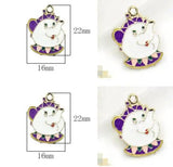 10 Pcs Cartoon Metal Charms for DIY Jewelry Making Pendants