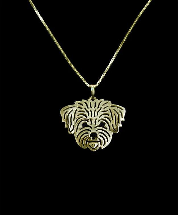 Maltese Pendant Choker Necklace - Dog Charm Jewelry