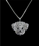 Maltese Pendant Choker Necklace - Dog Charm Jewelry