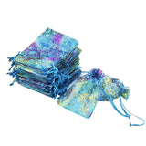 100pcs Coral Bronzing Organza Bags Wedding Christmas Gift Bags Jewelry Pouches
