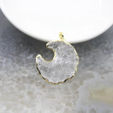 Rough Quartz Star Moon Pendants Crystal Arrow Charms DIY Necklace