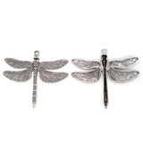 5pcs Antique Silver Large Dragonfly Charms Pendants for Jewelry Making 71x63mm