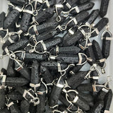 10Pcs Natural Agates Quartz Hexagonal Column Gem Pendants