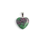 12pcs Epidotes Heart Agates Pendant for DIY Jewelry Making