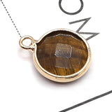 Gemstone Pendants Rose Quartz Amethyst for Jewelry Making DIY Necklace Earrings
