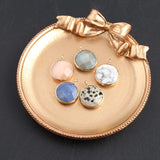 5pcs Natural Agates Pendant Charms for DIY Jewelry Necklace 18x18mm