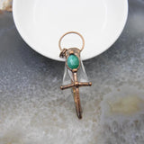 Polished Piezoelectric Crystals Amazonite Glass Charms Necklace DIY
