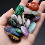 Natural Stone Agate Pendant Water Drop Shape Charms 25x18mm