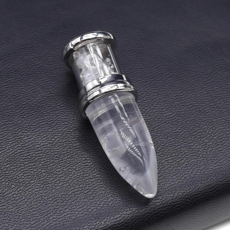 Amethyst Quartz Lapis Lazuli Stone Charms for DIY Necklaces
