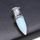 Amethyst Quartz Lapis Lazuli Stone Charms for DIY Necklaces