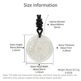 Natural Crystal Circular Plate Guardian Charm Pendant