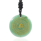 Crystal Circular Plate Guardian Charm Pendant