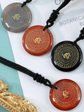 Crystal Circular Plate Guardian Charm Pendant