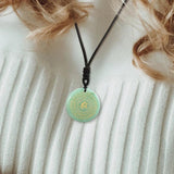 Crystal Circular Plate Guardian Charm Pendant