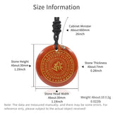 Crystal Circular Plate Guardian Charm Pendant