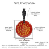 Crystal Circular Plate Religious Guardian Charm Pendant