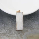 1pc Natural Agates Geode Druzy Quartz Pendants, DIY Earring Necklace Making