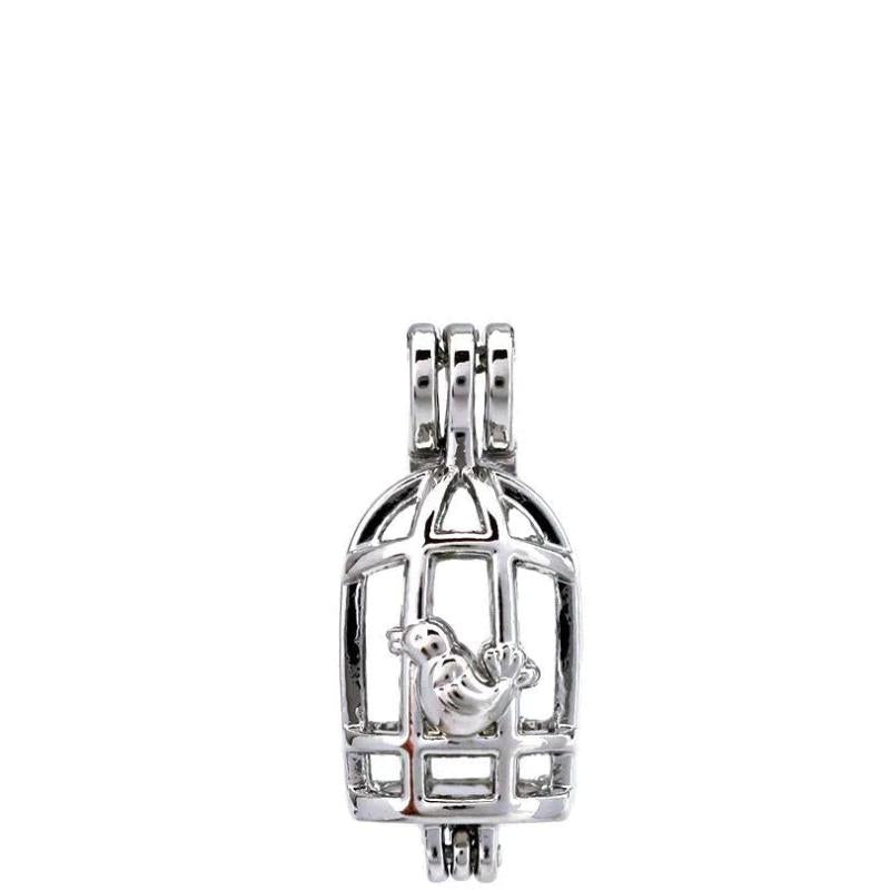 10Pcs Birdcage Charm Bead Cage Aromatherapy Diffuser Pendant for Jewelry Making